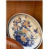 Image 4 : JAPANESE PLATES & VASE (3 PCS) (DOES NOT INCLUDE STANDS)
