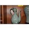 Image 2 : CELADON VASE & EWER (BROKEN ON TOP) (2 PCS)