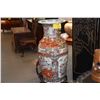 Image 2 : 36" CHINESE FAMILLE ROSE VASE W/STAND