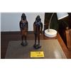 Image 1 : CARVED AFRICAN TRIBAL MAN & WOMAN (2 PCS)