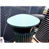 Image 2 : Metal Park Waste Receptacle 25" Dia, 38"H (46" to top of cover)