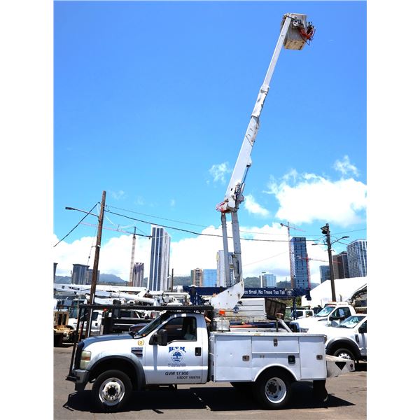 2008 Ford F-550 XL Service Truck 88799 Miles w/ Telescoping Man Lift (Starts & Runs - See Video)