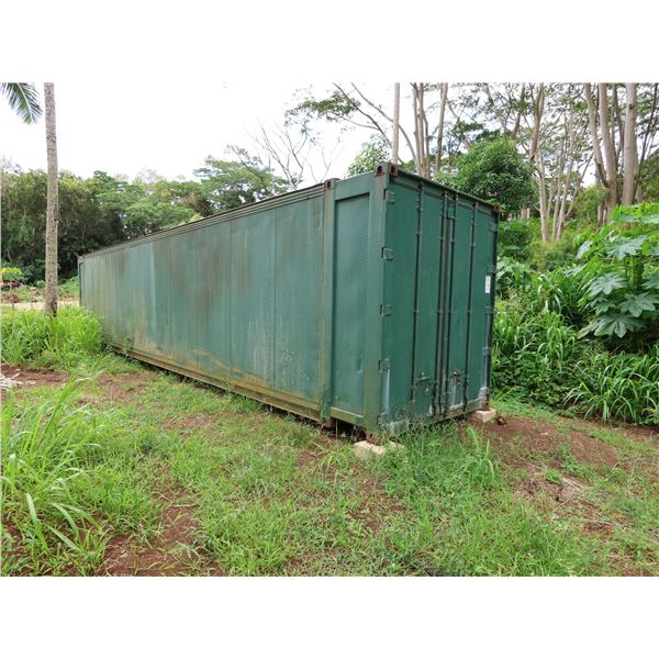 Container Storage Hawaii Green 50' Shipping Container w/ Plywood Reinforced Walls
