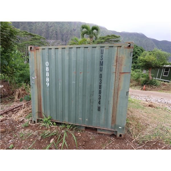 Small Green 8' Container (contents not included)