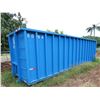 Image 1 : Blue Metal Roll-Off Container