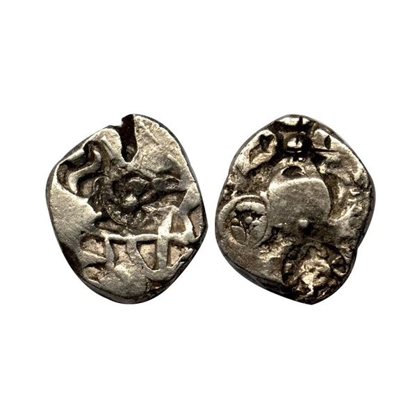 Punch Marked Coinage, Archaic punch mark series from middle Ganga valley.