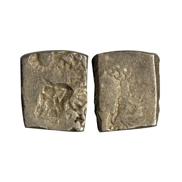 Magadha Imperial (C. 321-150 BC), Silver Karshapana, 3.36 gms.