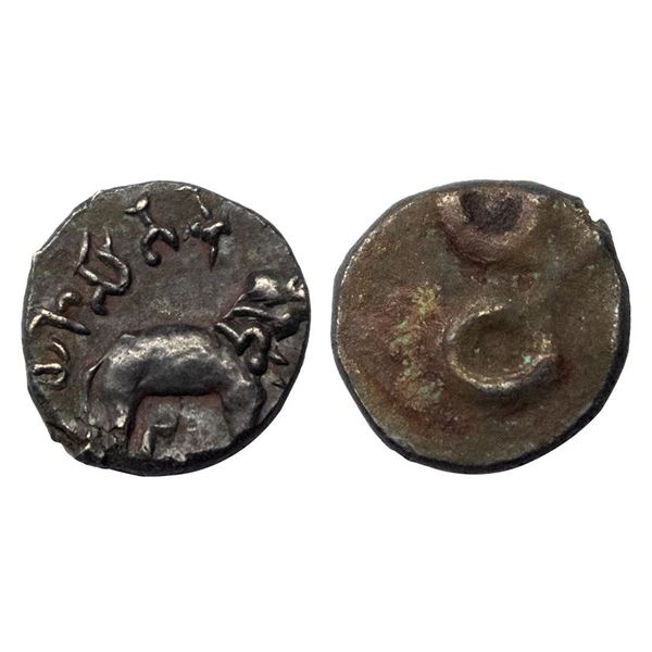 Satavahanas, Gautamiputra Yajna Satakarni (170-200 CE), Potin Unit, 3.06 gms,