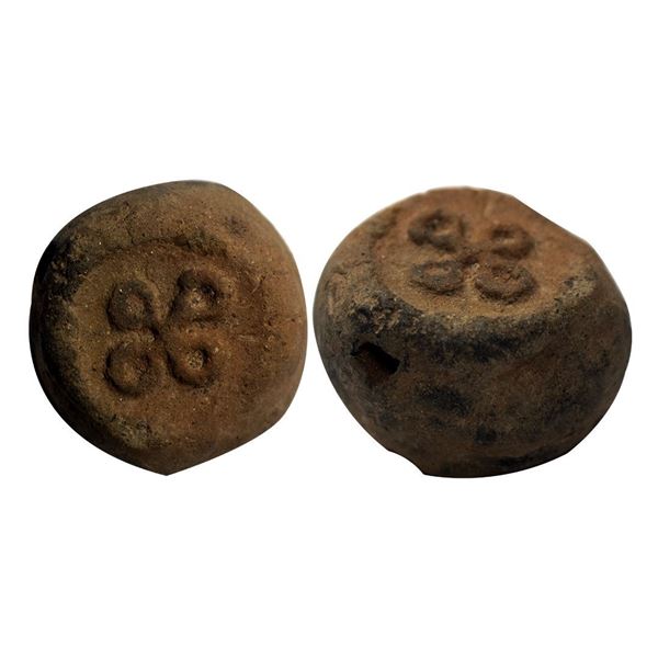 Terracotta, Sealing, 43.83 gms, Kaushambi Region, Ujjaini Symbol,