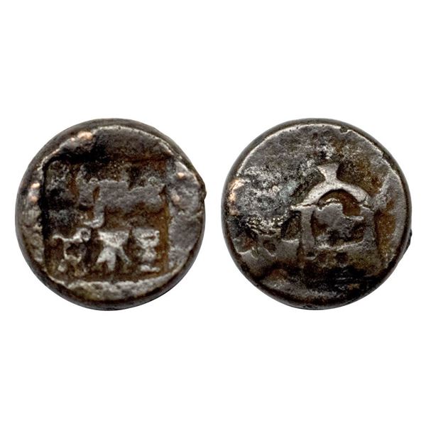 Panchala, Indra Mitra (2nd century BC), Copper Karshapana, 3.11 gms.