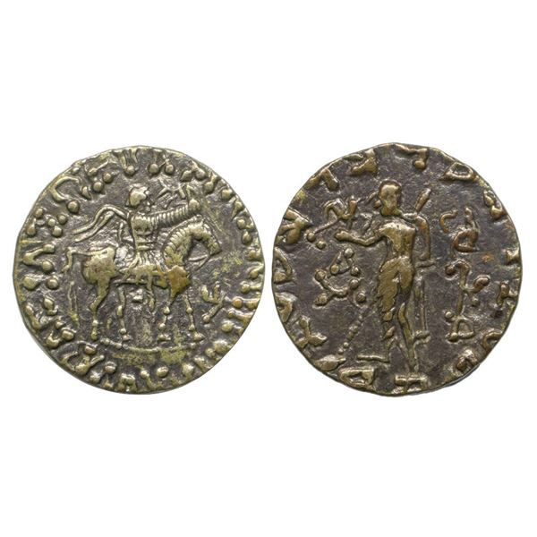 Indo-Scythians, Azes II (c. 35-12 BC), Silver Tetradrachm, 9.60Grms