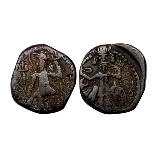 Kushano Sasanian, Peroz I (245-270 AD), Copper Drachma, 2.22 gms.