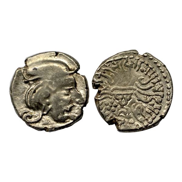 Western Kshatrapas, Kardamaka family, Vijayasena (239-251 AD), Silver Dramma, 1.87 gms.