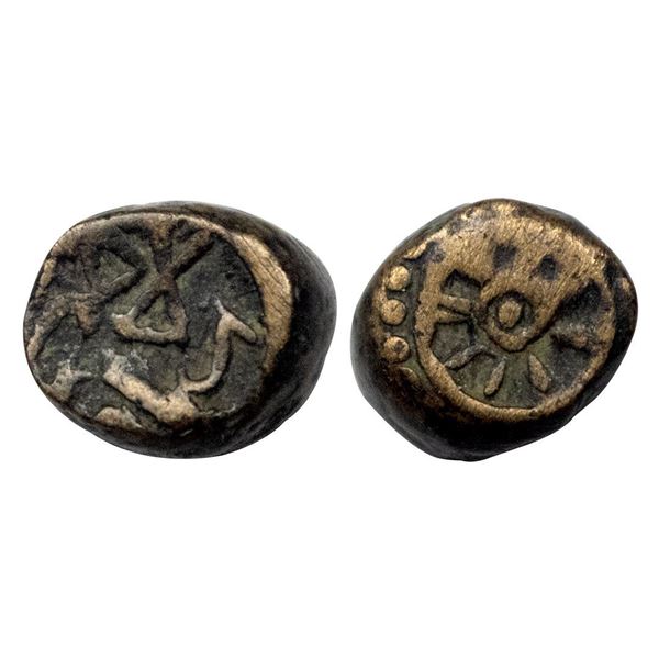 Nagas of Padmavati, Devanaga (325-335 AD), Copper Unit, 2.20 gms.