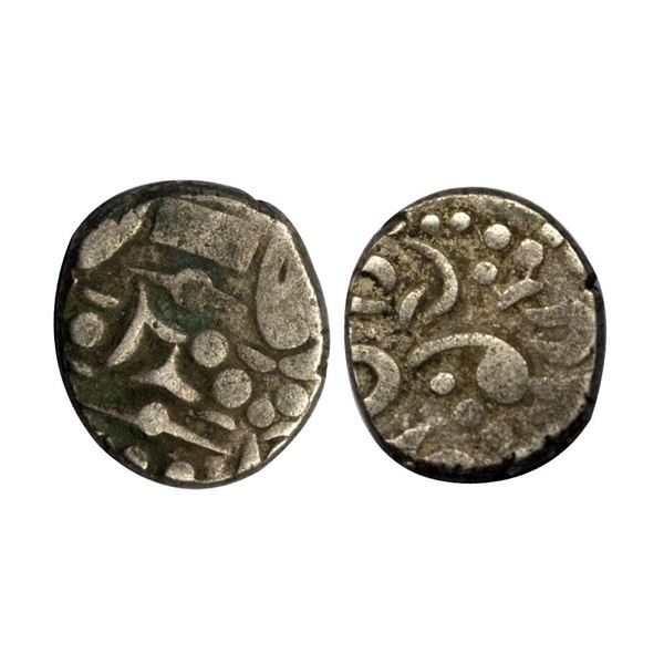 Hindu Medieval, Indo Sasanian type, Anonymous issue from NW India, (7th-8th Century AD), Billon Unit