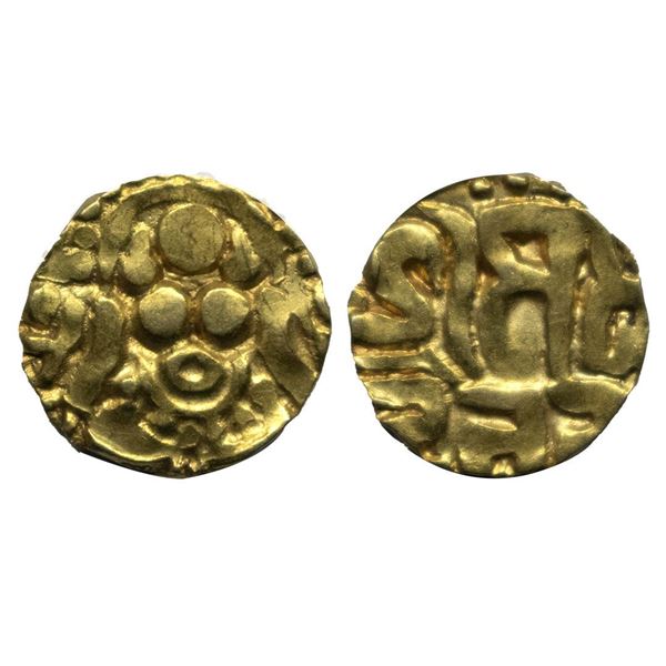 Chandellas of Jejakabhukti, Mahoba/Khajuraho, Madanavarma Deva (c. 1200 AD), Gold Masha, 1.00Grms.