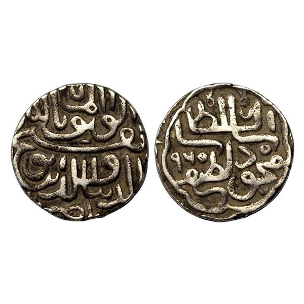 Gujarat Sultan, Nasir al-Din Mahmud Shah III (AH 944-961, 1537-1553 AD), Silver Tanka, 8.70 gms,