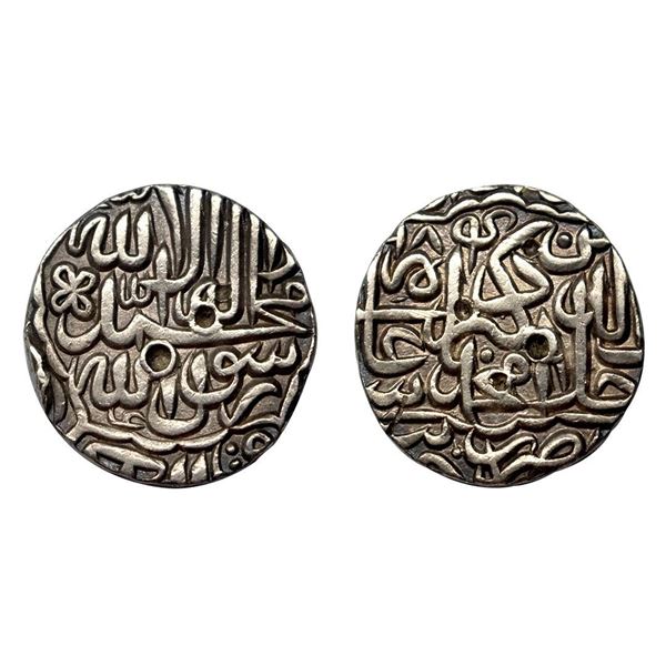 Akbar, Jaunpur Mint, Silver, Rupee, Kalima type, AH 984