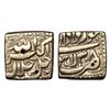 Image 1 : Akbar, Lahore mint, Silver, Square Rupee, Allahu Akbar type, Ilahi 38, Khurdad Month.