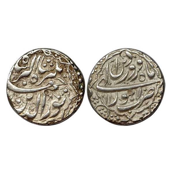 Jahangir, Lahore Mint, Silver, Rupee, Nuruddin type, eight-pointed Star as a margin makes these coin