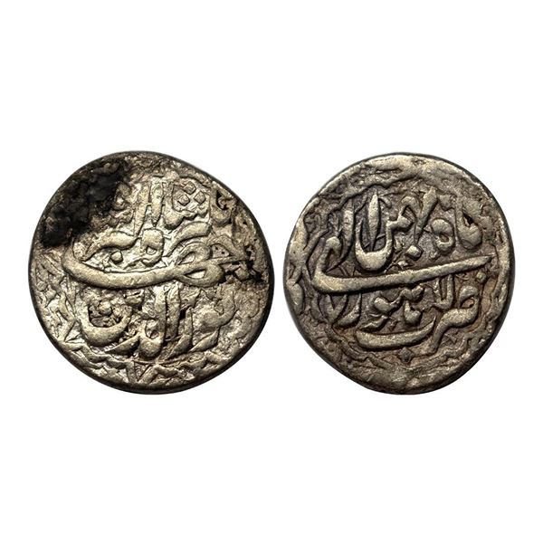 Jahangir, Lahore Mint, Silver, Rupee, Nuruddin type, Floral margin is a beauty to these coins, RY 7.