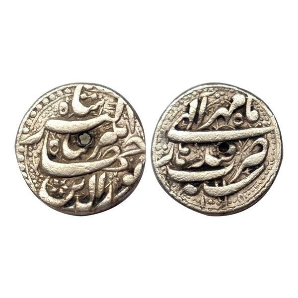 Jahangir, Qandhar Mint, Silver, Error Rupee, Nuruddin type, Mihir Month, AH 1065 (error for 1025), R