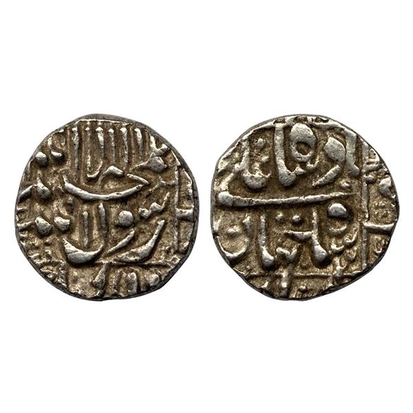 Shah Jahan, Silver ½ Rupee, 5.8g.