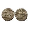 Aurangzeb, Rupee, Ahmedabad Mint, Silver, Badr Munir type. Complete Mint name in the bottom line on