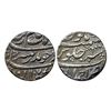 Aurangzeb, Rupee, Ahmedabad Mint, Silver, Badr Munir type. Mint name in the bottom line on rev, AH 1