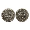 Aurangzeb, Rupee, Akbarabad Mint, Silver, Square-area type. Mint name in the central square on rev,