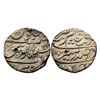 Aurangzeb, Rupee, Islamabad Mint, Silver, Badr Munir type. Mint name in the bottom line on rev, AH 1