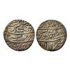 Aurangzeb, Rupee, Itawa Mint, Silver, Badr Munir type. Complete Mint name in the bottom line on rev,