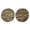 Aurangzeb, Rupee, Jahangirnagar Mint, Silver, Badr Munir type. Mint name in the bottom line on rev,