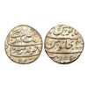 Aurangzeb, Rupee, Khambhayat Mint, Silver, Badr Munir type. Complete Mint name in the bottom line on