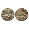 Aurangzeb, Rupee, Lakhnau Mint, Silver, Badr Munir type. Complete Mint name in the bottom line on re