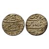 Aurangzeb, Rupee, Surat Mint, Silver, Badr Munir type. Complete Mint name in the bottom line on rev,