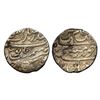Aurangzeb, Rupee, Surat Bandar-i-Mubarak Mint, Silver, Badr Munir type. Complete Mint name with epit
