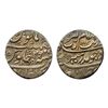 Aurangzeb, Rupee, Zafarabad Mint, Silver, Badr Munir type. Mint name in the bottom line on rev, AH 1