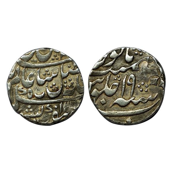 Bengal Presidency, Murshidabad Mint, in the name of Shah Alam II, RY 19, AH 1201.