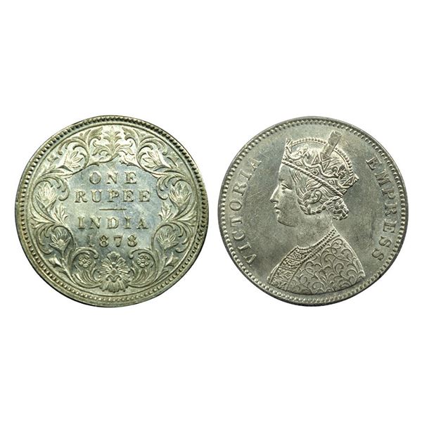 Victoria Empress, Silver One Rupee, 1878.