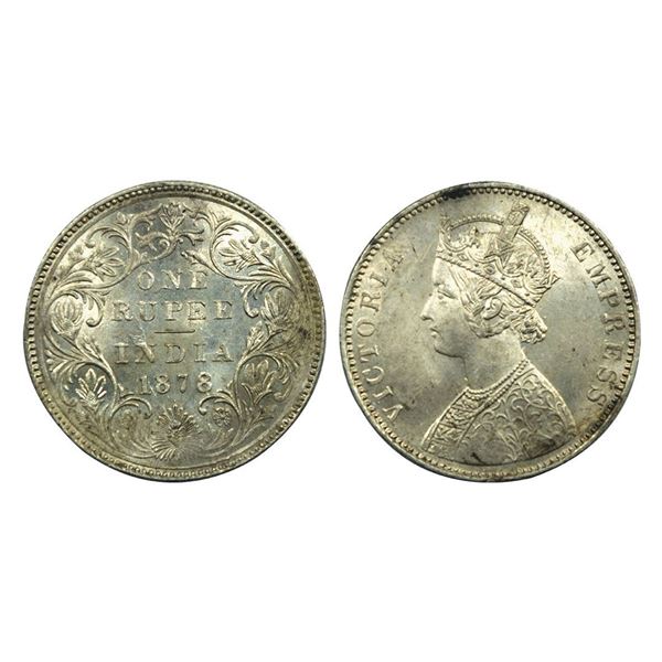 Victoria Empress, Silver One Rupee, 1878.
