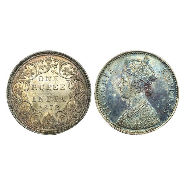 Victoria Empress, Silver One Rupee, 1878.