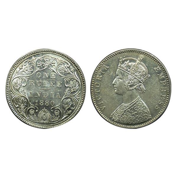 Victoria Empress, Silver One Rupee, 1880.