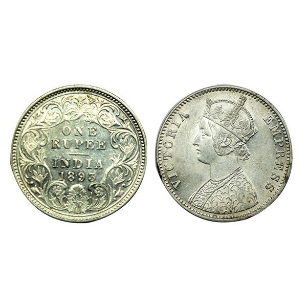 Victoria Empress, Silver One Rupee, 1893