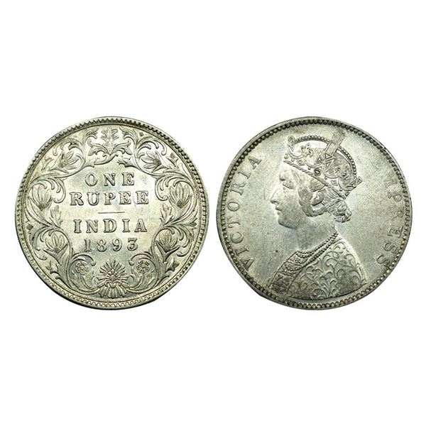 Victoria Empress, Silver One Rupee, 1893,
