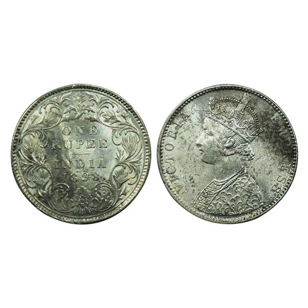 Victoria Empress, Silver One Rupee, 1898,