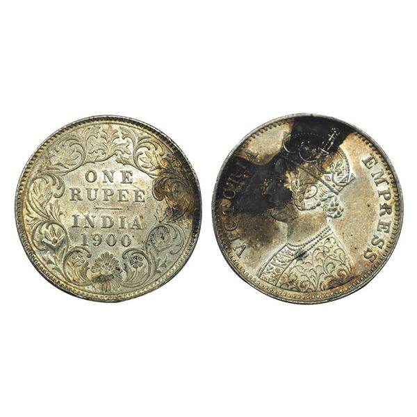 Victoria Empress, Silver One Rupee, 1900.