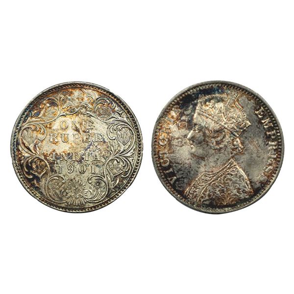 Victoria Empress, Silver One Rupee, 1901,