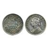 Image 1 : Victoria Empress, Silver 1/4 Rupee, Calcutta Mint, 1886.