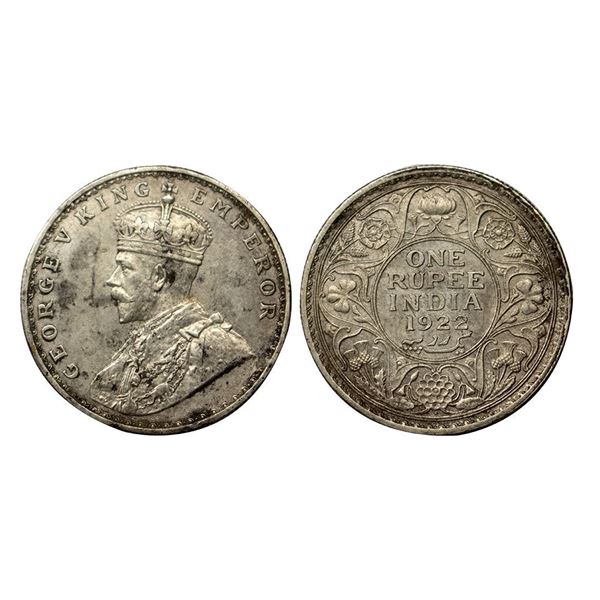 George V, Silver Rupee, 1922, Bombay Mint,